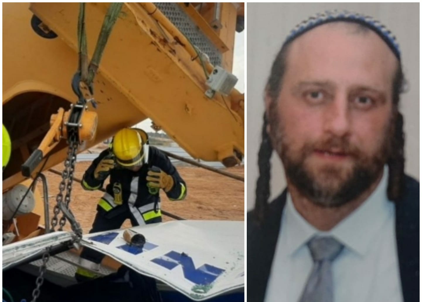 אלון פורת ז"ל, צילום משפחתי. צילום התאונה: דוברות כיבוי אש