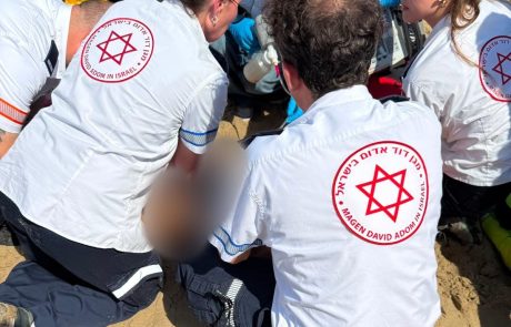 נתניה- גבר כבן 71 פונה במצב אנוש סמוך לחוף בלו ביי