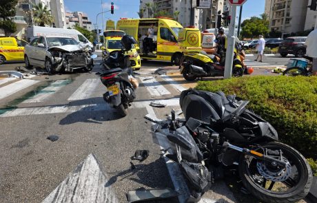 נתניה: רוכב אופנוע כבן 30 נפגע בתאונת דרכים, מצבו קשה