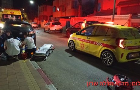 הלילה בנתניה: רוכב אופנוע בן 24 נפצע קשה בתאונה עצמית